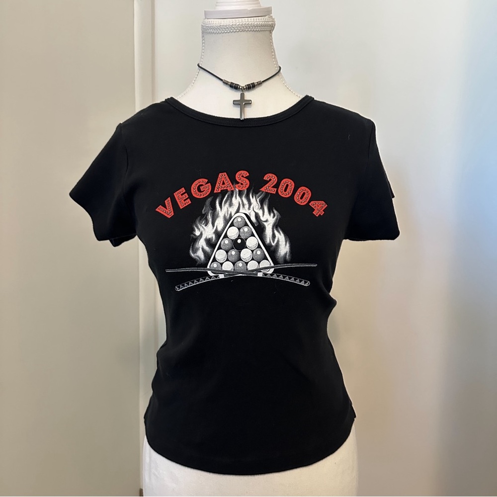 Black Graphic Tee - Vegas 2004